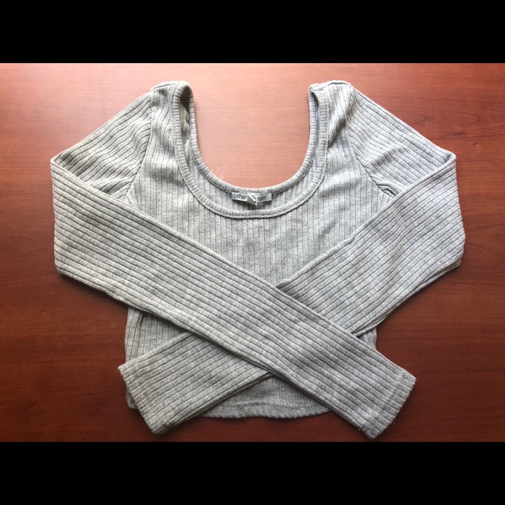 Cropped Long Sleeve Top
